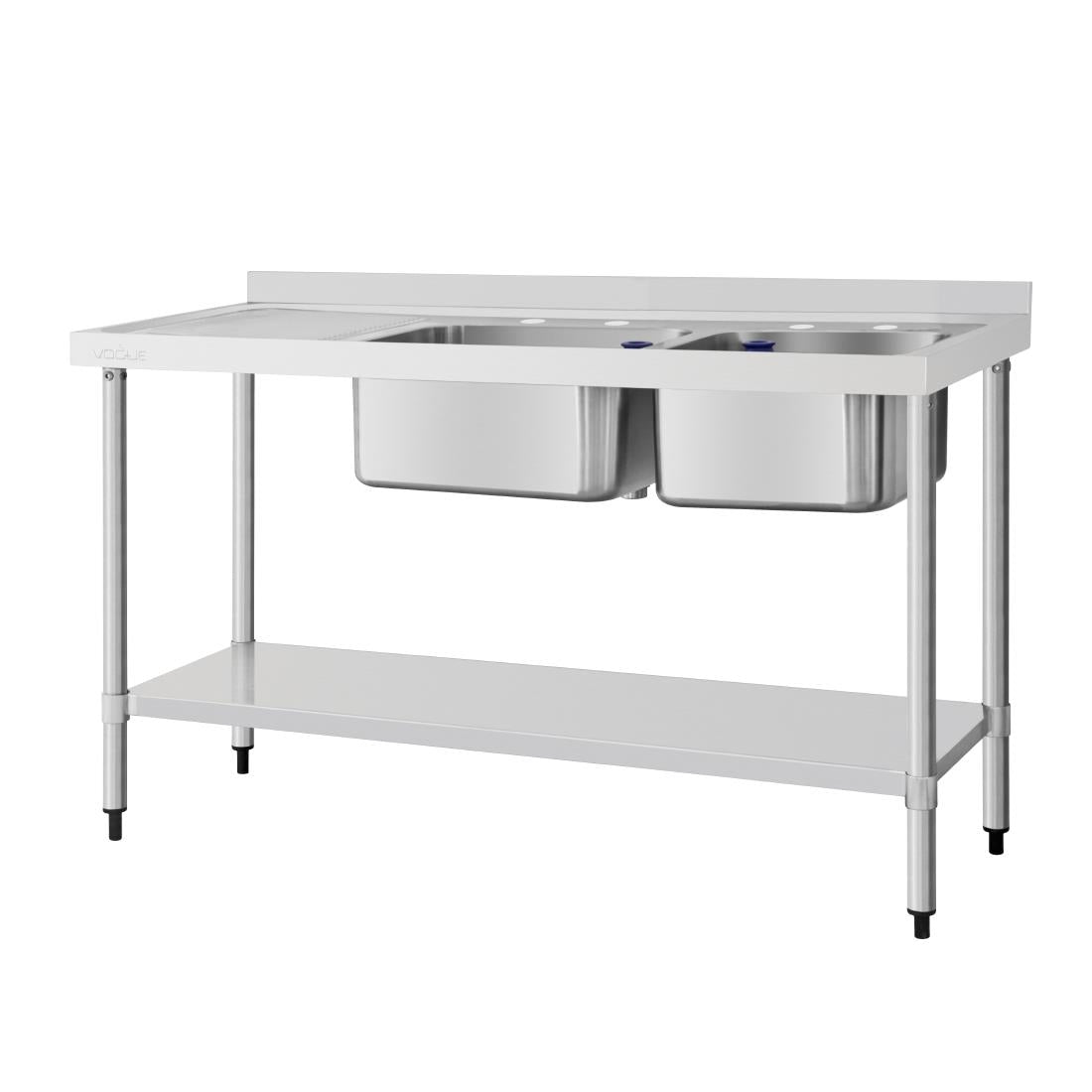 Vogue Double Sink Left Hand Drainer 1500mm product image