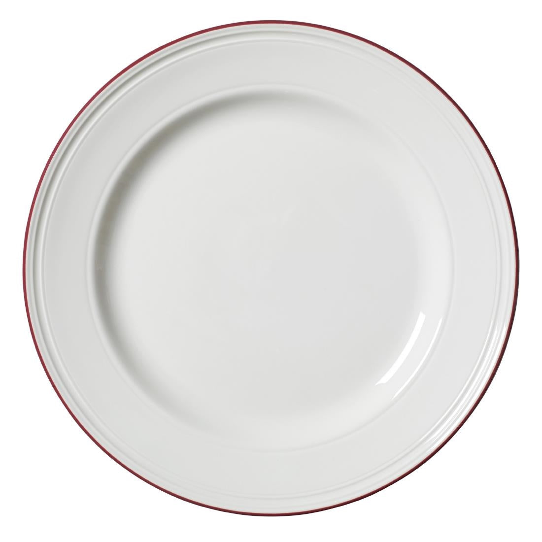 Steelite Bead Maroon Band Plates 285mm product image