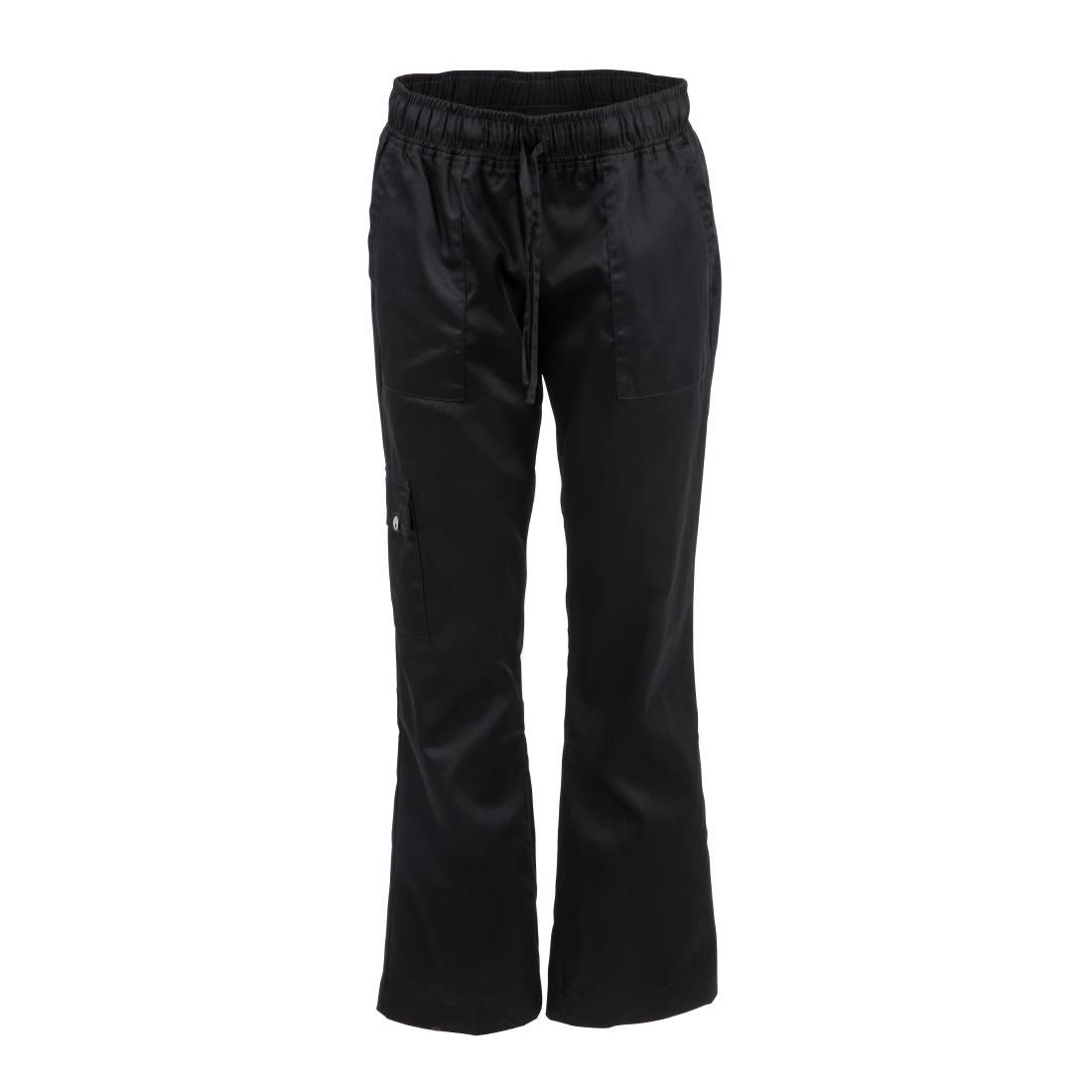 Chef Works Womens Cargo Chefs Trousers Black product image