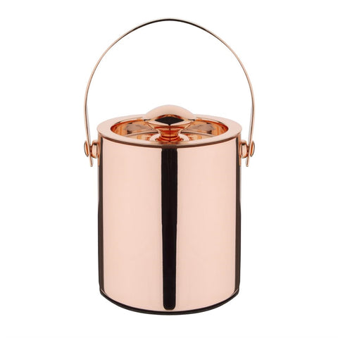 Olympia Double Walled Ice Bucket with Lid 1Ltr Copper