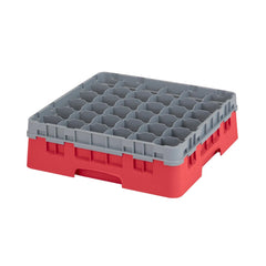 Cambro Camrack 36-Compartment Glass Rack Red 279mm Max Height