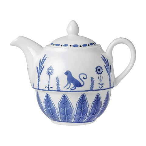 William Edwards Sultan's Garden Blue Tea For One Teapot Coupe 460ml (Pack of 12)