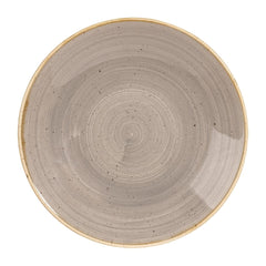 Churchill Stonecast Deep Coupe Plates Pebble Grey 281mm (Pack of 12)
