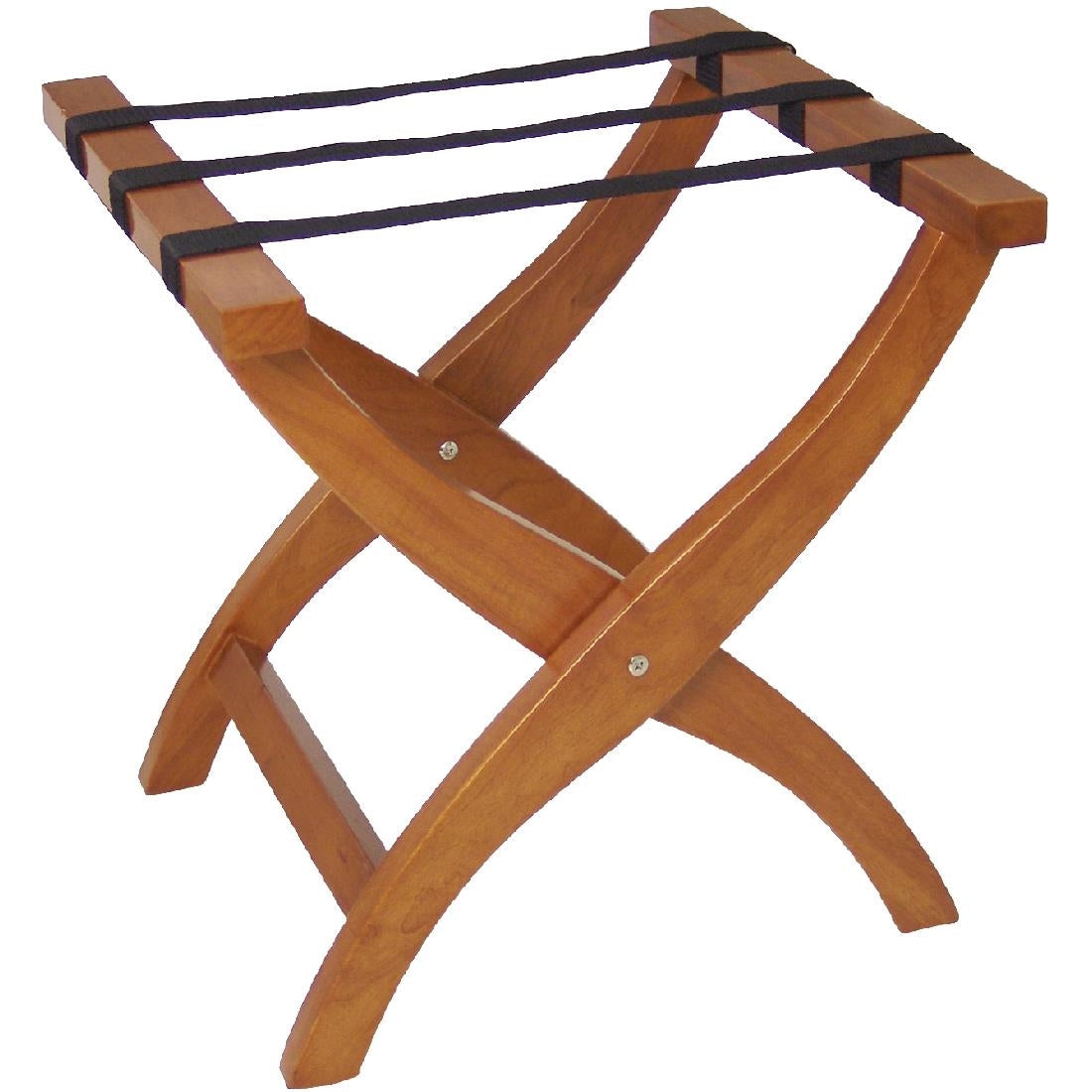 Bolero Wooden Suitcase Stand Honey product image