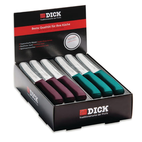 Dick Countertop 40 Piece Utility Knife Box Purple and Turquoise