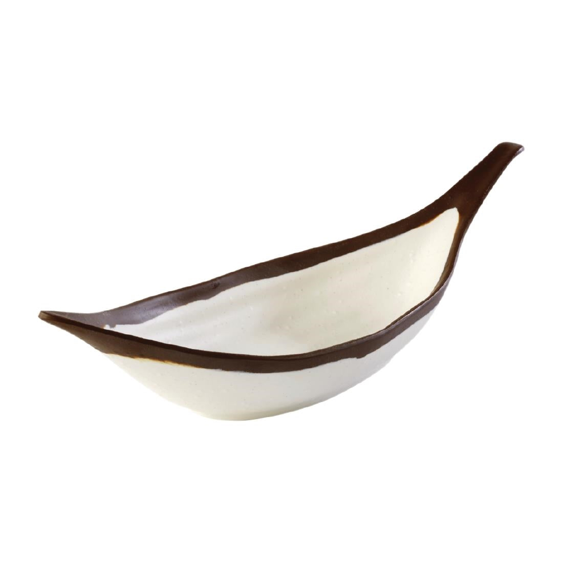 APS Crocker Leaf Bowl Cream. 305mm length product image
