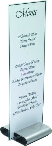 Genware 601 Menu Stand S/St. 3"X3"