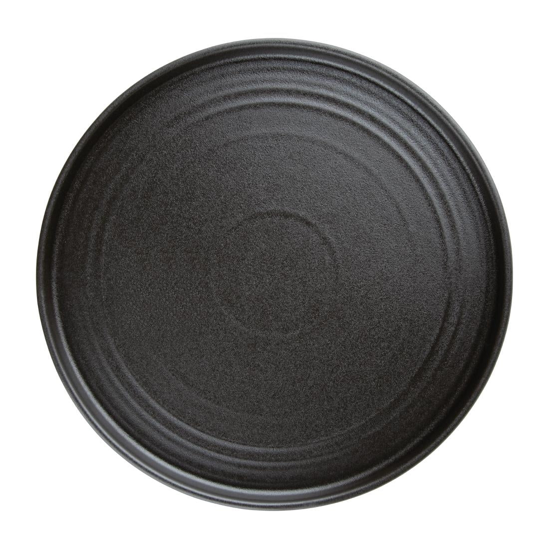 Olympia Cavolo Textured Black Flat Round product image
