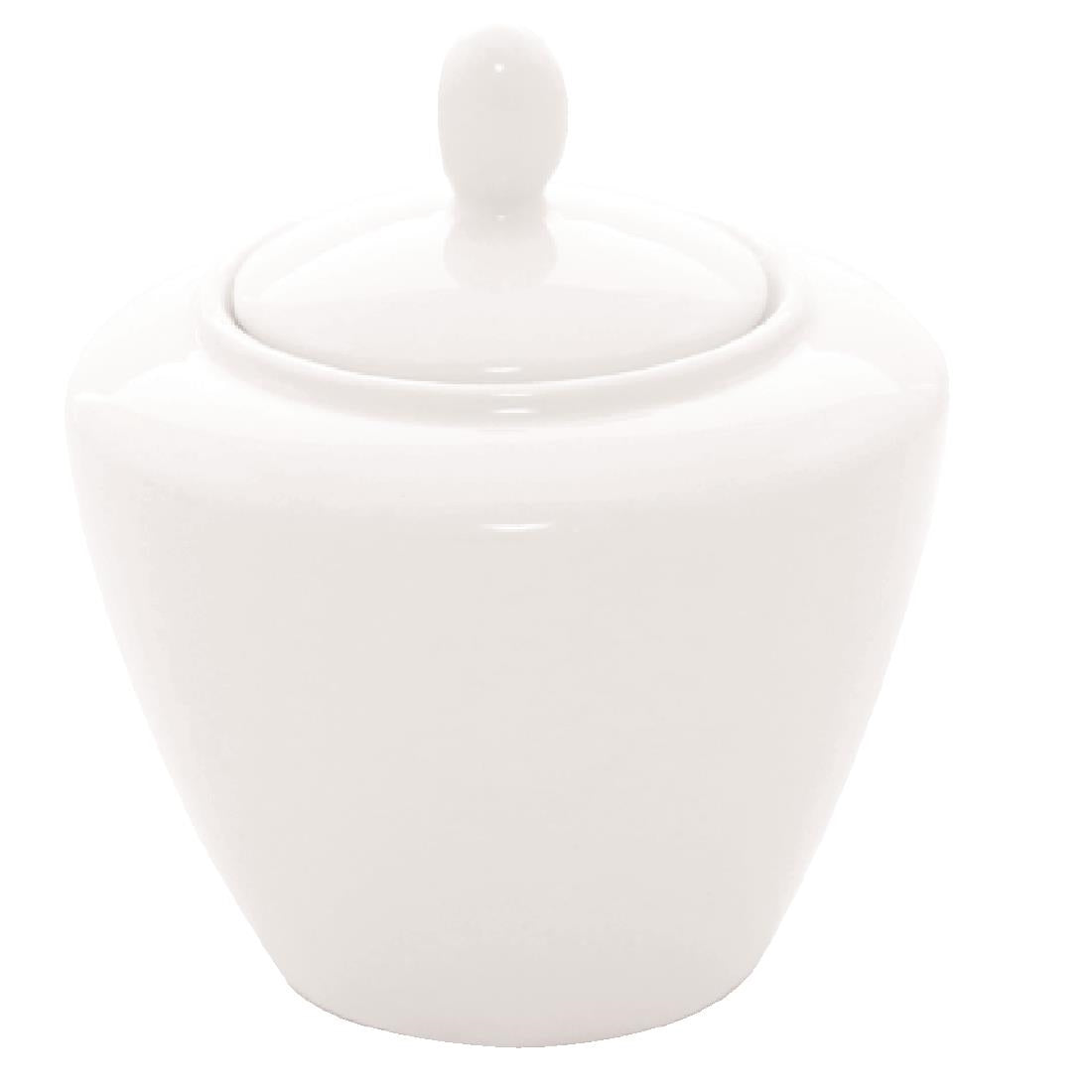 Steelite Simplicity White Covered Sugar Bowls product image