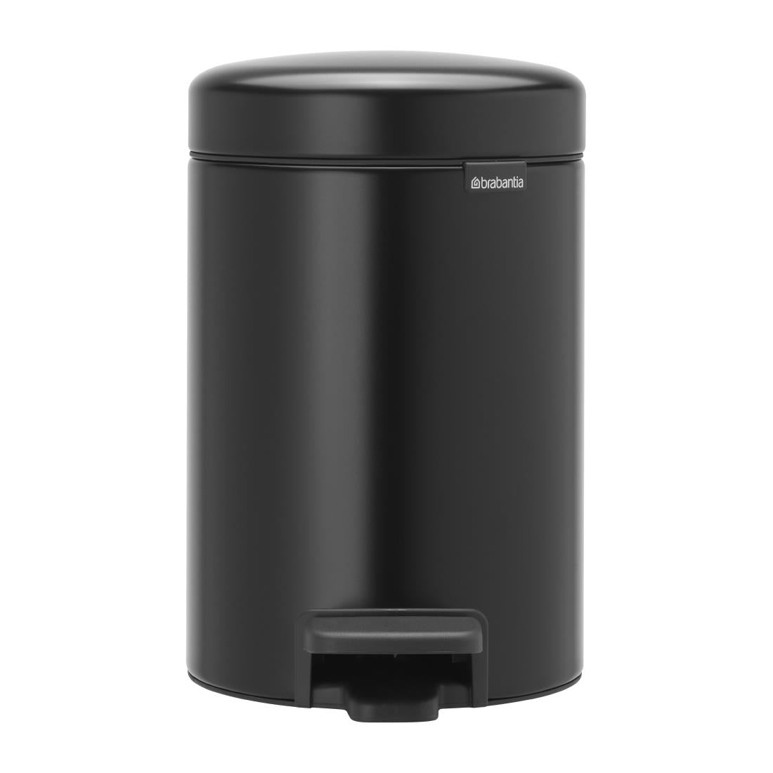 Brabantia Newlcon Pedal Bin Matt Black 3Ltr product image