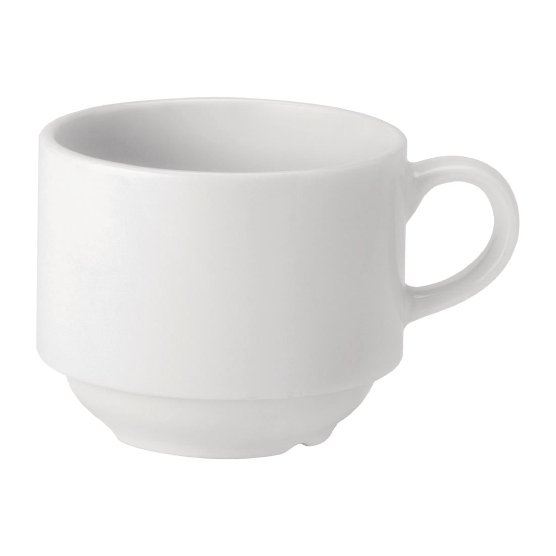 Utopia Pure White Stacking Cups 200ml product image