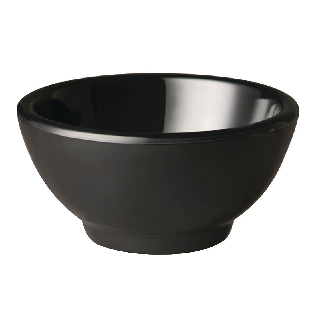 APS Pure Melamine Black Round Mini Bowl 55mm product image