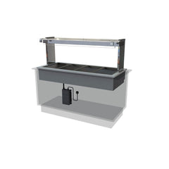 Kubus KHBM4 Drop-In Dry Heat Bain Marie 4 x 1/1 GN