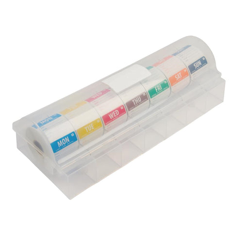 Hygiplas Removable Colour Coded Food Labels with 2" Dispenser