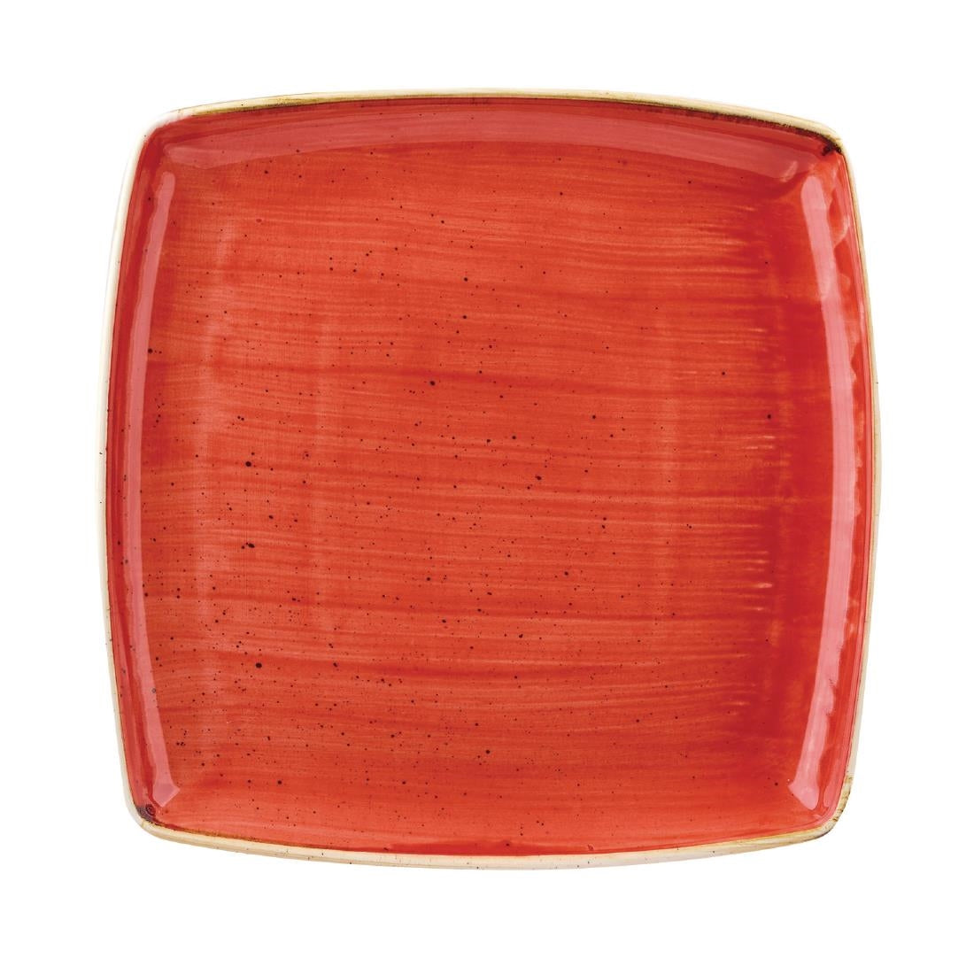 Churchill Stonecast Square Plate Berry Red product image