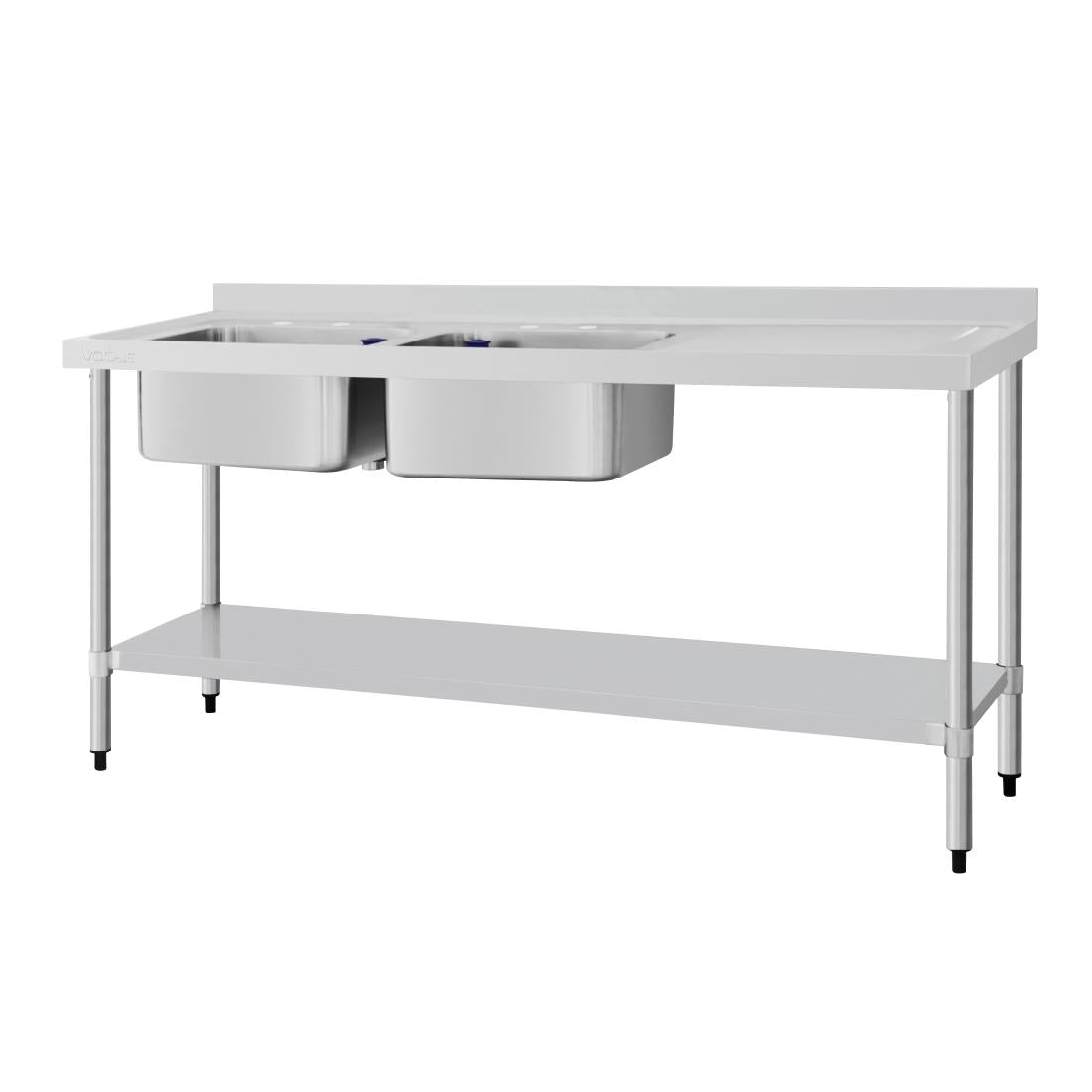 Vogue Double Sink Right Hand Drainer 1800mm product image