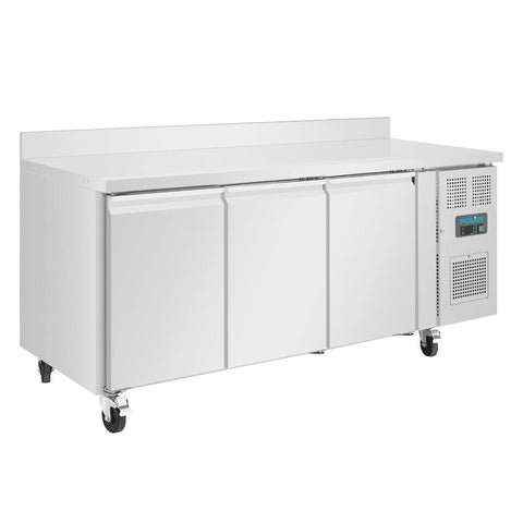 Polar U-Series Triple Door Counter Freezer with Upstand 417Ltr