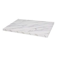 Bolero Marble Effect Pre-Drilled Rectangular Table Top 1100x700mm