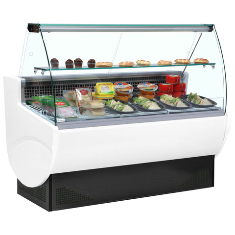 Tefcold Tavira II Curved Range Slimline Serve Over Counter