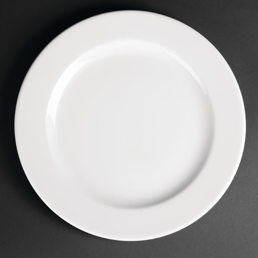 Royal Porcelain Classic White Wide Rim Plates product image