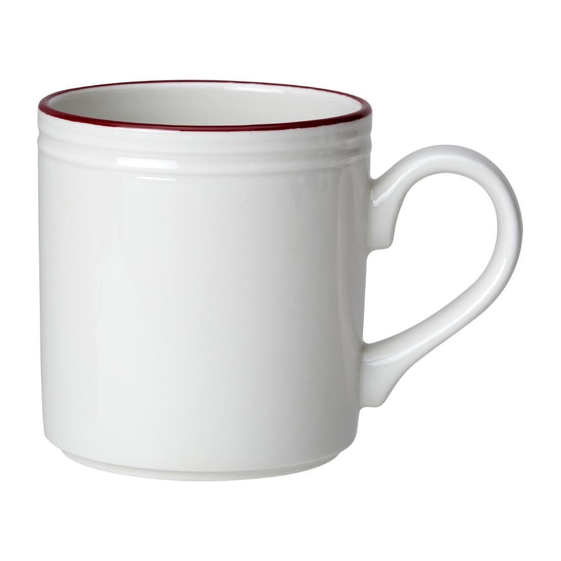 Steelite Bead Maroon Band Mugs 285ml product image