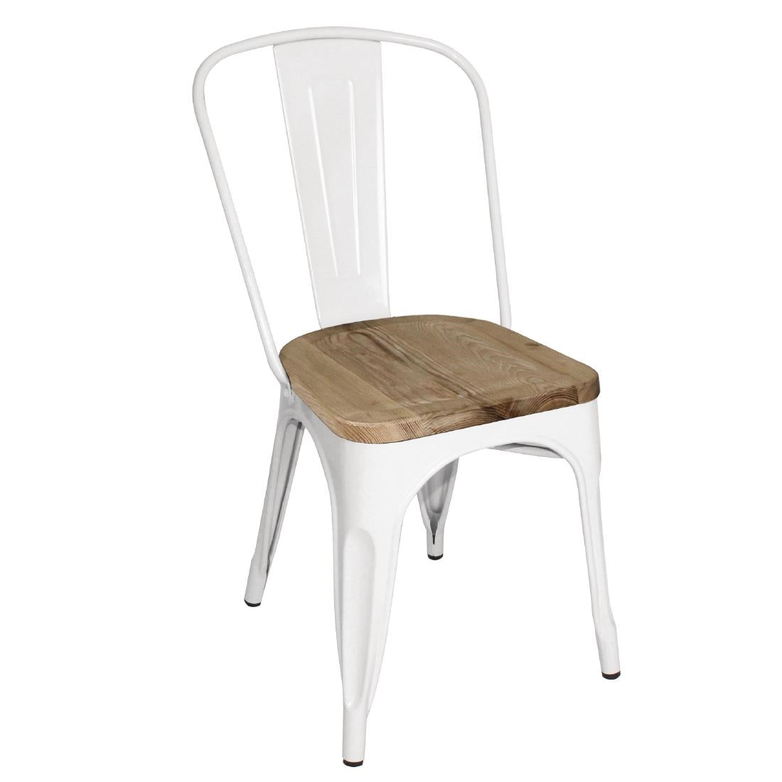 Bolero Bistro Side Chairs with Wooden Seat product image