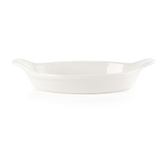 Churchill Oval Eared Dishes 228mm Porcelain White (Pack of 6)