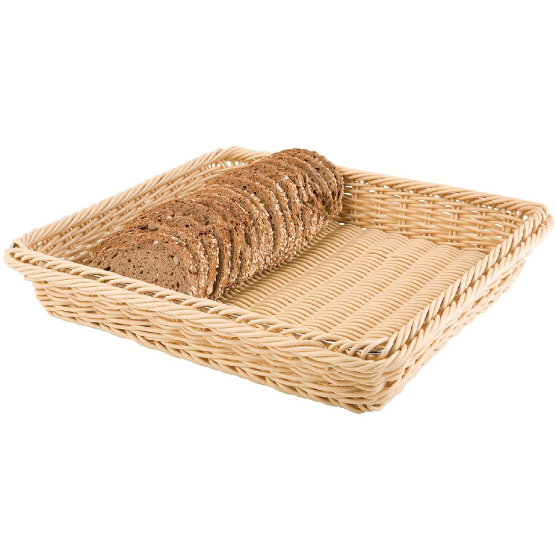 Polypropylene Natural Rattan Basket 1/2 GN product image