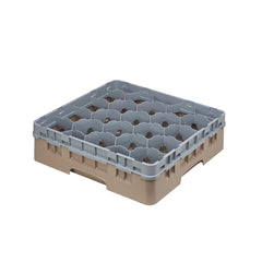 Cambro Camrack 20-Compartment Glass Rack Beige 279mm Max Height