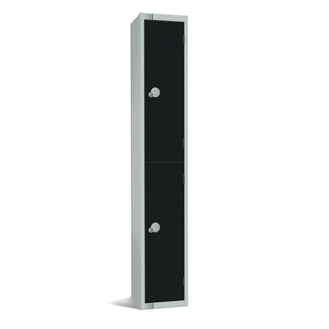 Elite Double Door Electronic Combination Locker Black