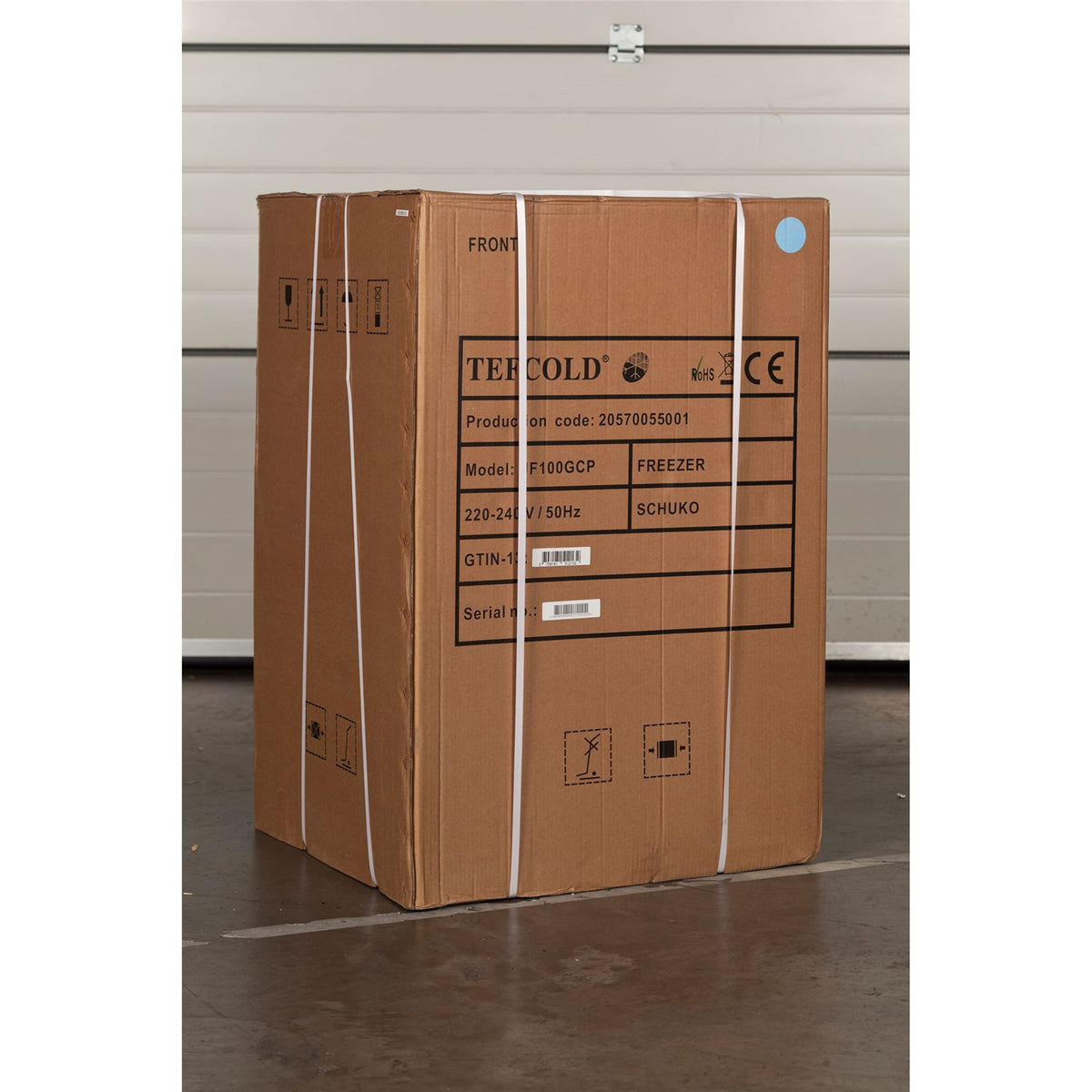 Tefcold UF100GCP 116L Glass Door Display Freezer with Canopy - Advantage Catering Equipment