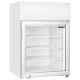 Tefcold UF100GCP 116 Ltr Glass Door Display Freezer with Canopy