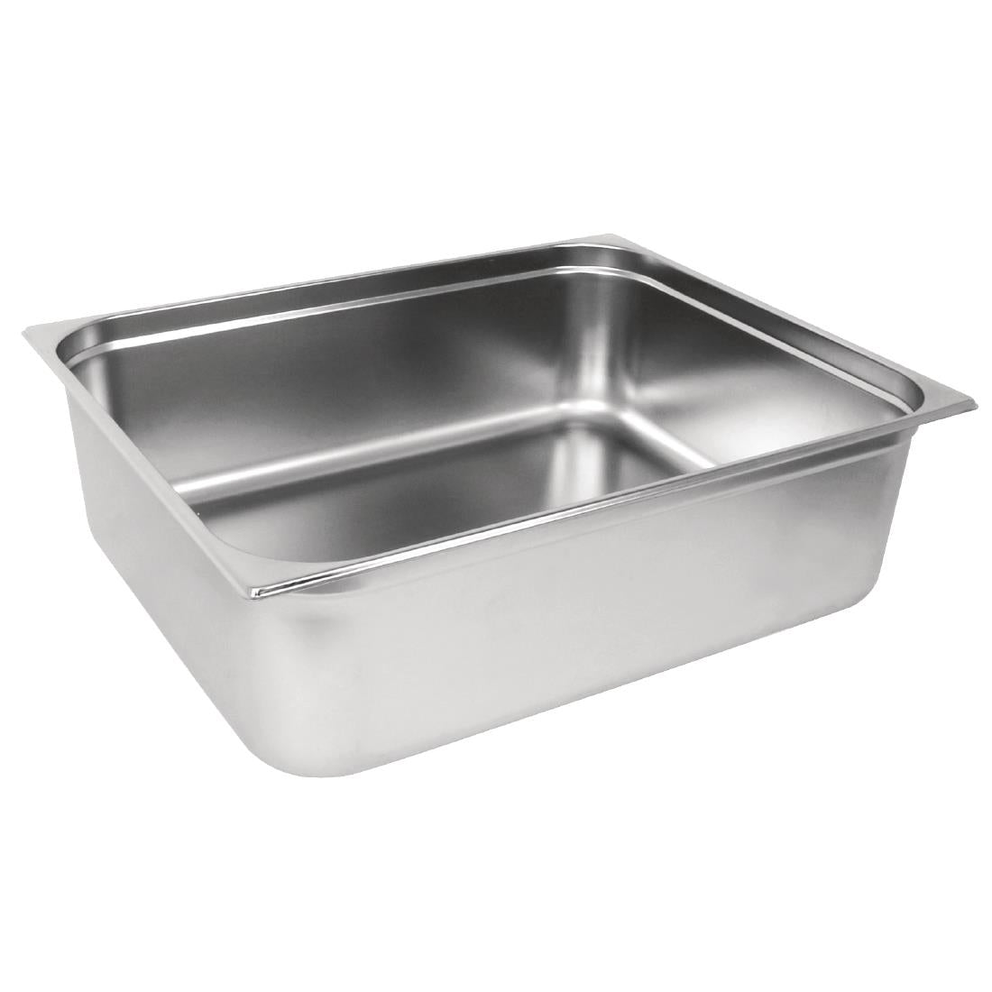 Vogue Stainless Steel 2/1 Gastronorm Tray product image