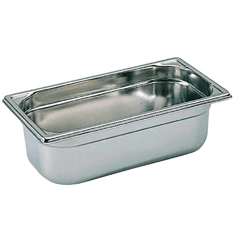 Matfer Bourgeat Stainless Steel 1/3 Gastronorm Tray 150mm