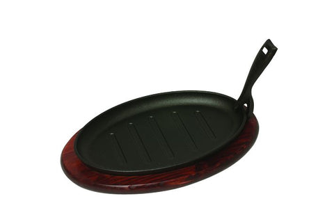 Genware 737-30 Sizzler Platter & Trivet Sizzler Length 11"