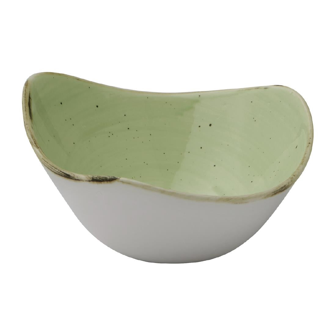 Churchill Stonecast Sage Green Triangle Bowl product image