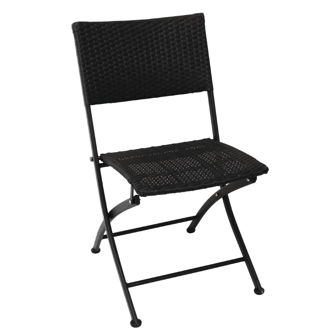 Bolero PE Wicker Folding Chair Set product image
