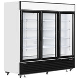 Interlevin LGF7500 2050 Ltr Triple Glass Door Display Freezer