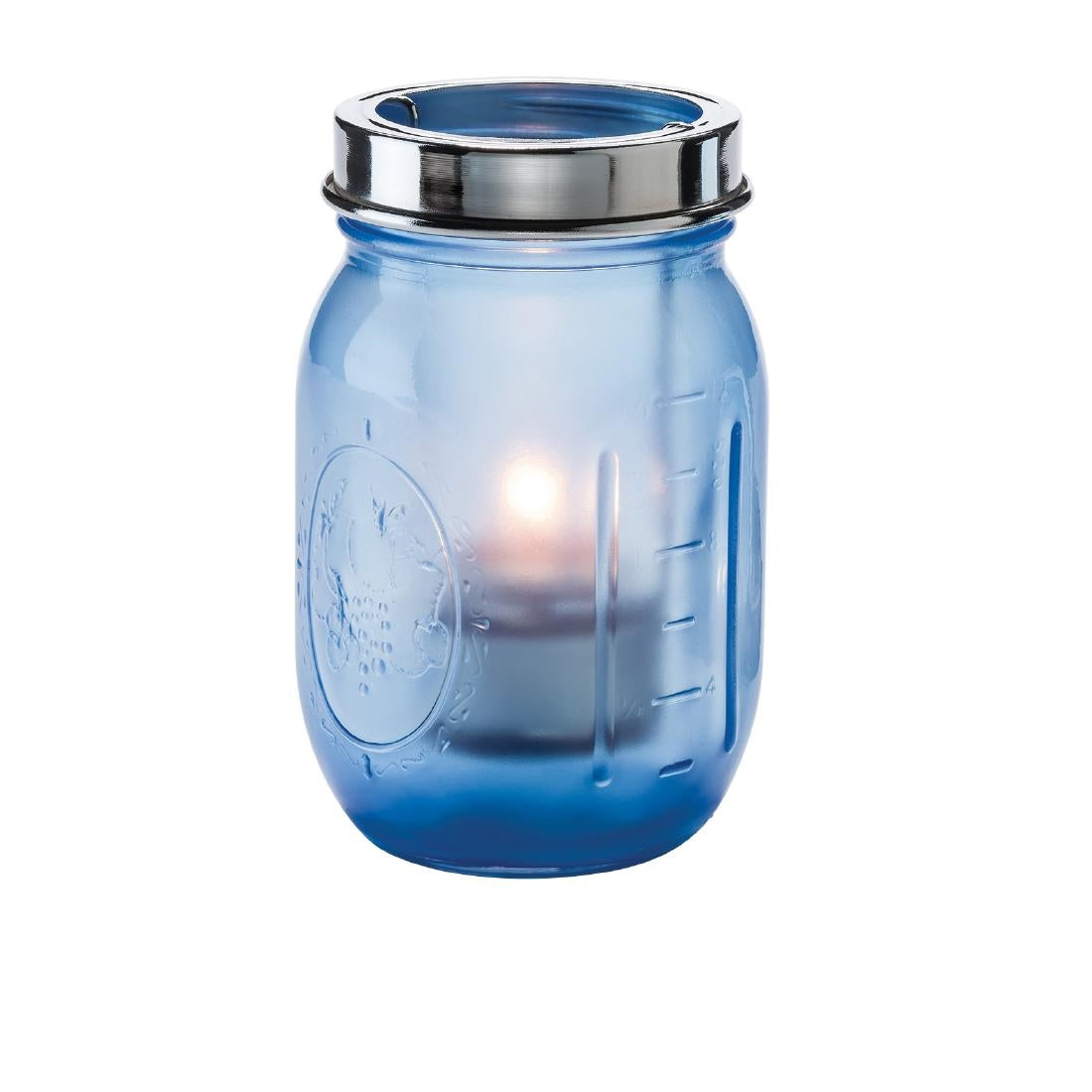 Hollowick Firefly Satin Dark Blue Glass Lamp product image