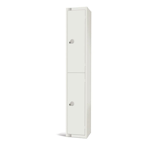 Elite Double Door Electronic Combination Locker White