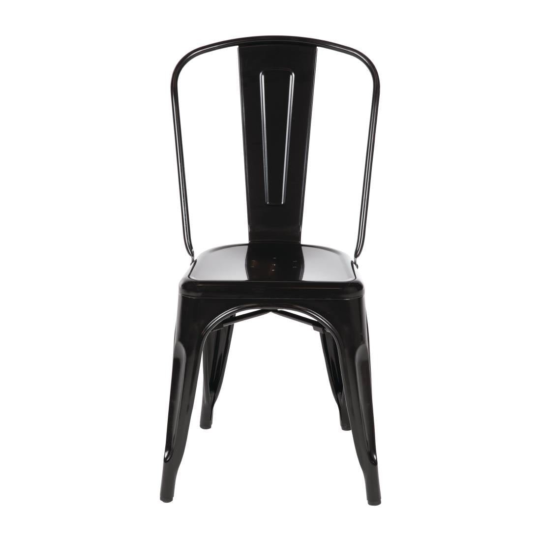 Bolero Bistro Steel Side Chairs Black product image