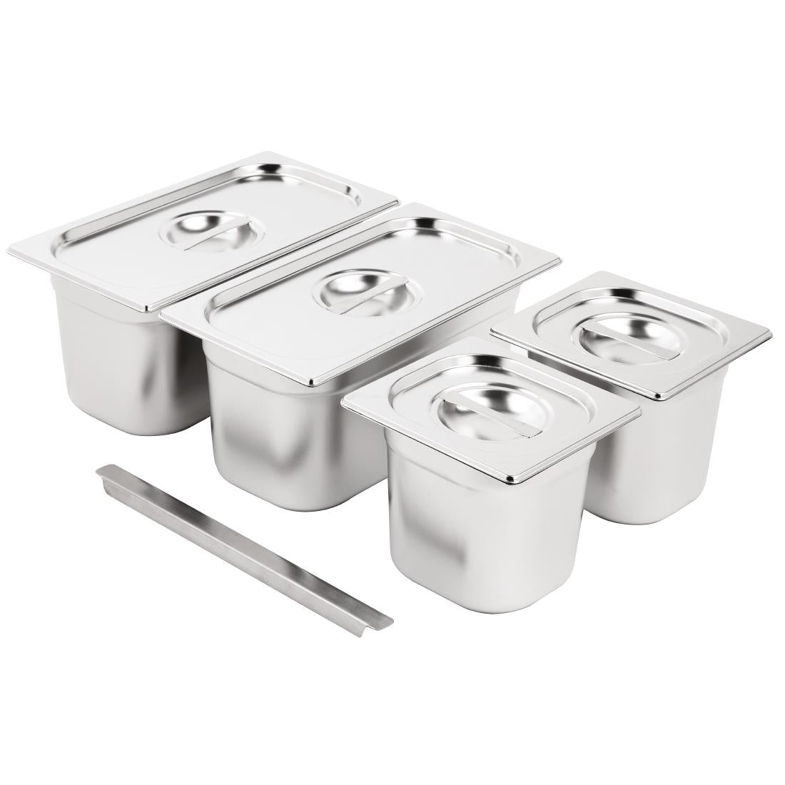 Vogue Stainless Steel Gastronorm Tray Set 2x product image