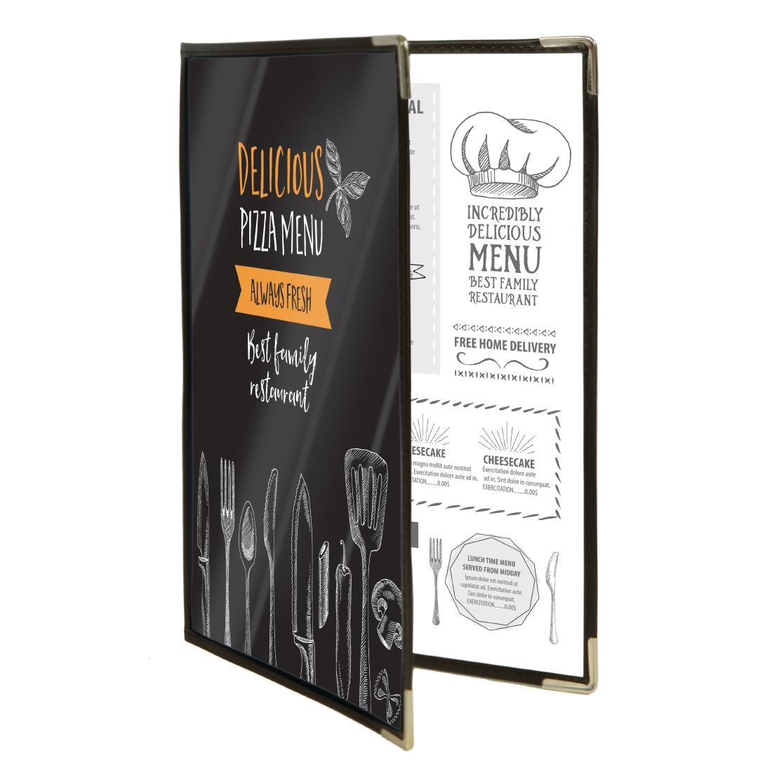 Securit Crystal Double Sided Menu Cover A4 product image