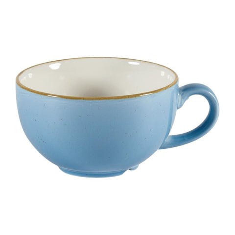 Churchill Stonecast Cappuccino Cups Cornflower Blue 227ml 8oz (Pack of 12)
