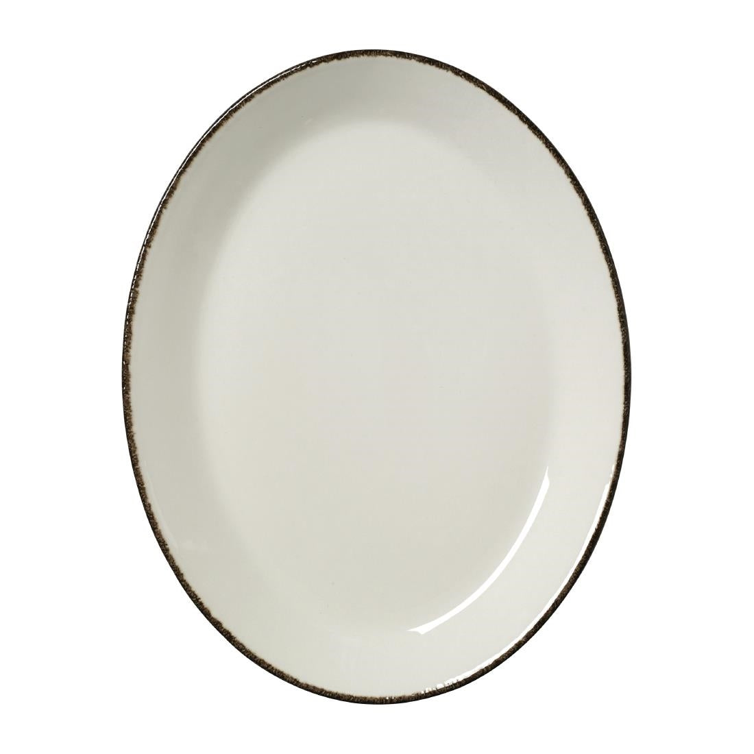 Steelite Charcoal Dapple Oval Coupe Plates product image