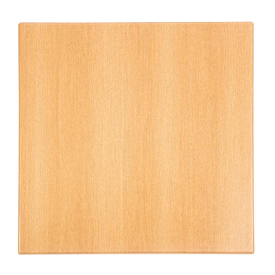 Bolero Pre-drilled Square Tabletop Beech Effect 600mm product image