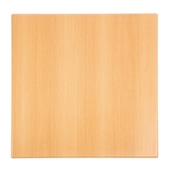 Bolero Pre-Drilled Square Tabletop Beech Effect 600mm