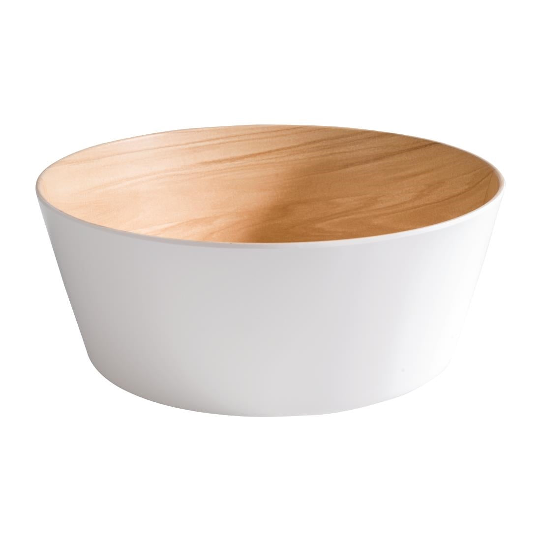 APS Frida Bowl Wood & White 220mm 2.2Ltr product image