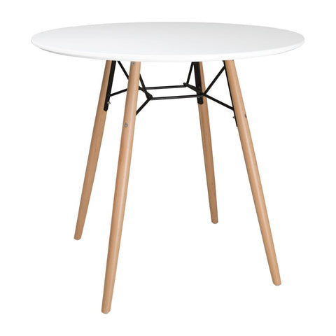 Bolero Arlo Table Round White 798mm product image