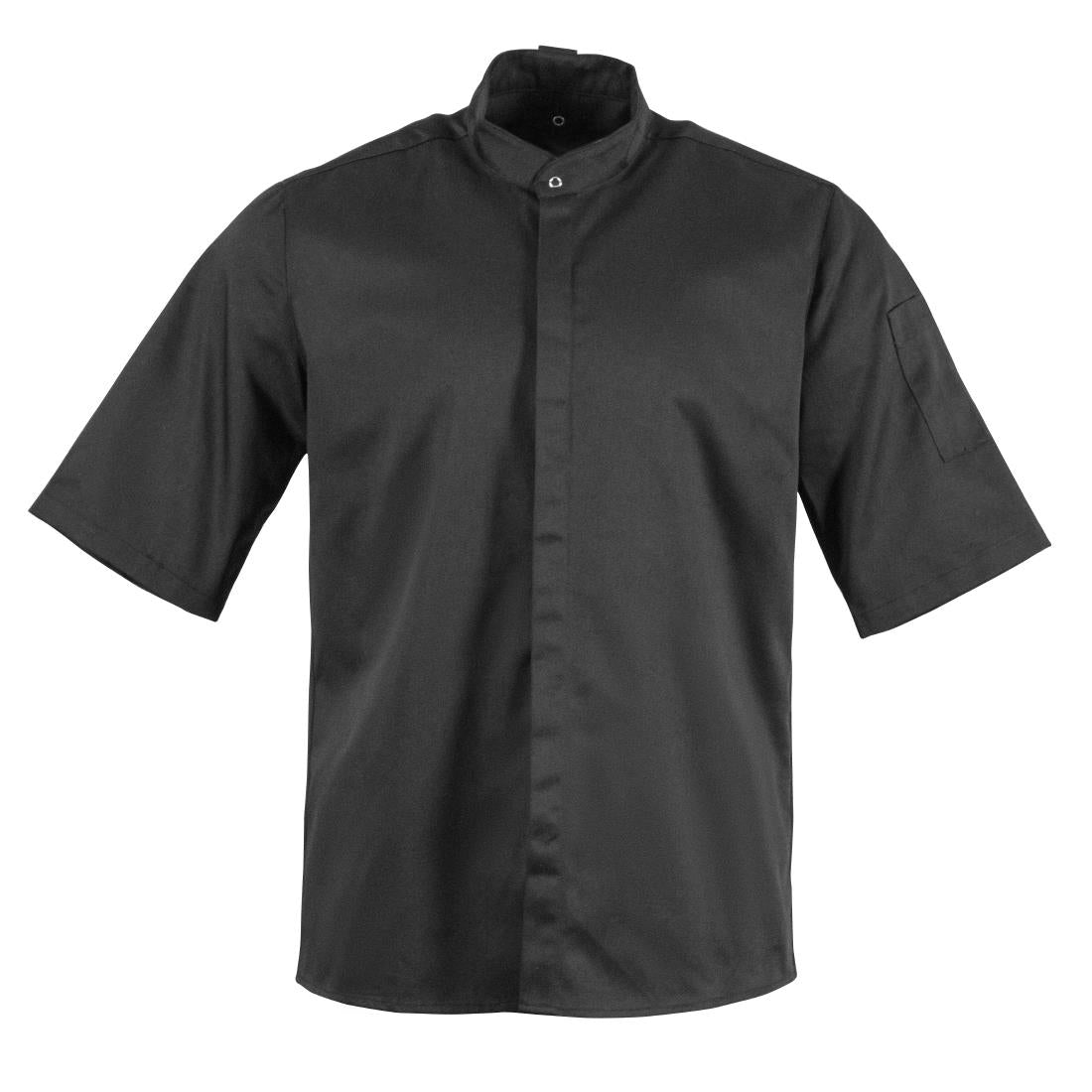 Southside Band Collar Chefs Jacket Black Size product image